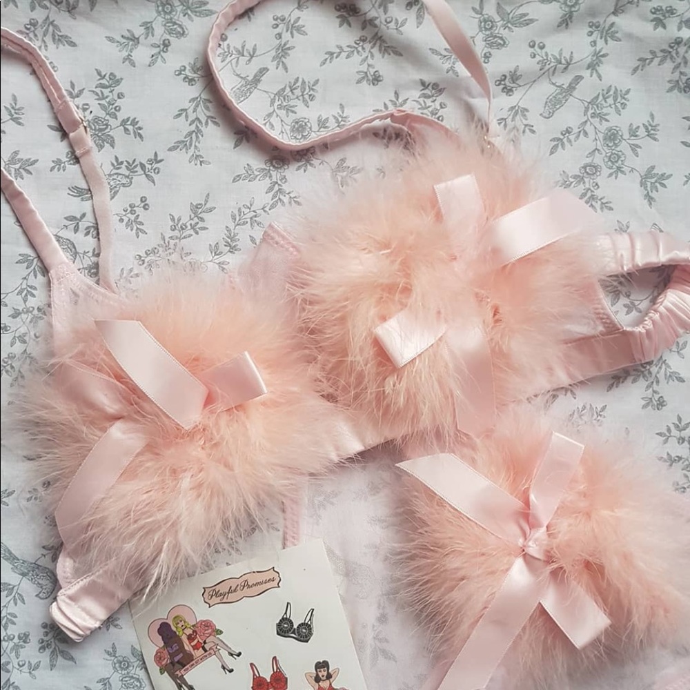 Playful Promises Pink Powder Puff Bra